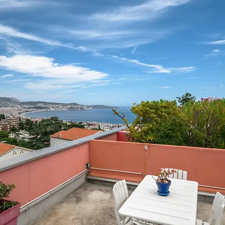Rooftop Terrace - Sea View, Pool, Parking & A/c Διαμέρισμα Νίκαια