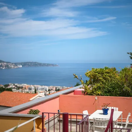 Rooftop Terrace - Sea View, Pool, Parking & A/c Apartment Nice
